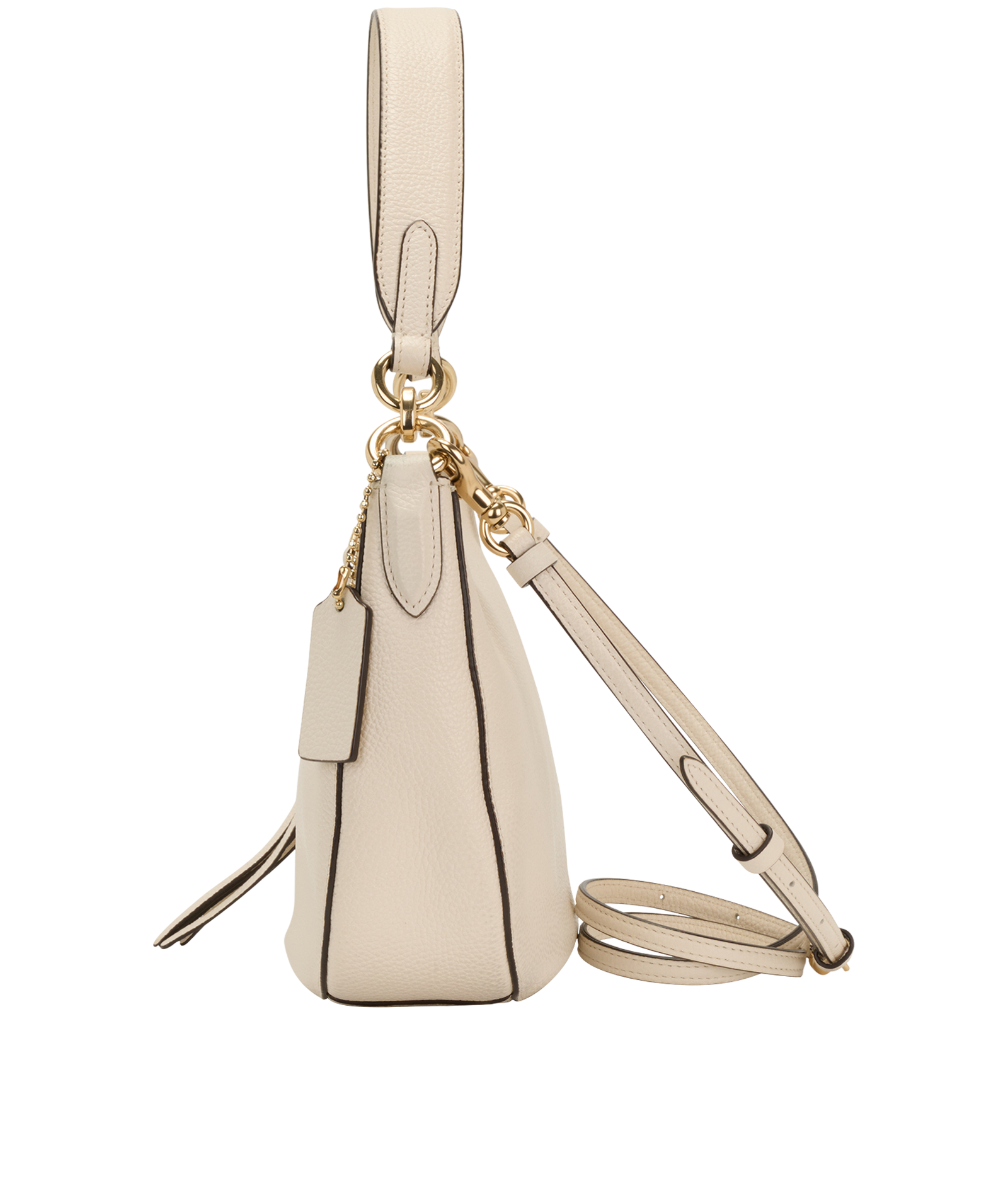 Sutton Crossbody, &pound;150, Handbags, Cream, Leather, Bottom view